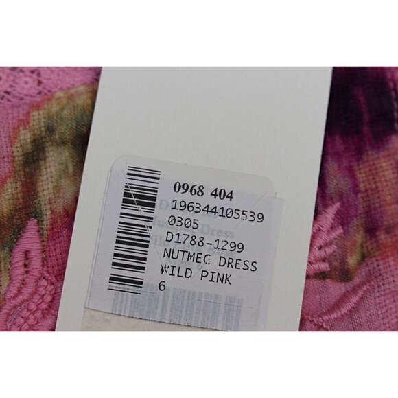 New w/Tags Love Shack Fancy Nutmeg Dress in Wild Pink, sz 6 - Picture 11 of 13
